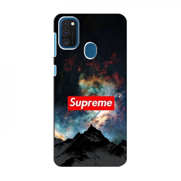 Чехол для Самсунг М30с - с картинкой Supreme (AlphaPrint)