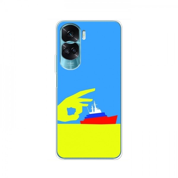Чехол с принтом (Русский корабль...) для Huawei Honor 90 Lite (AlphaPrint)