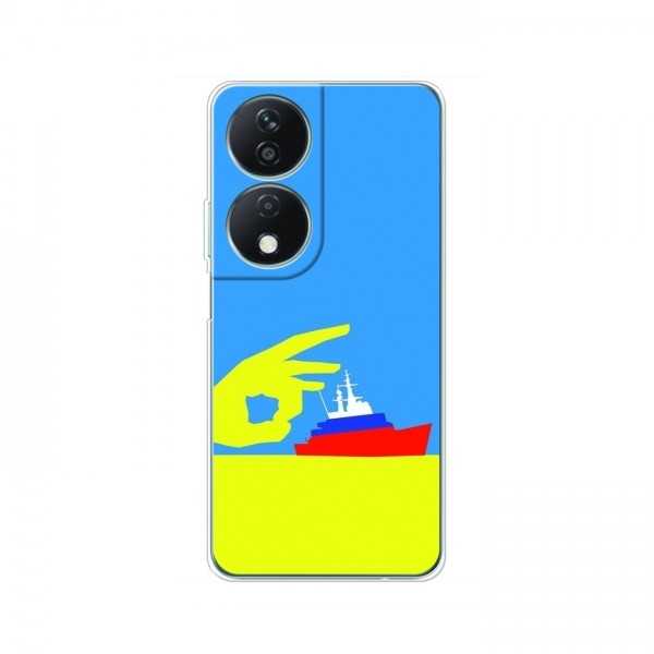 Чехол с принтом (Русский корабль...) для Huawei Honor X7b (AlphaPrint)