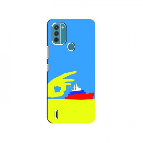 Чехол с принтом (Русский корабль...) для Nokia C31 (AlphaPrint)