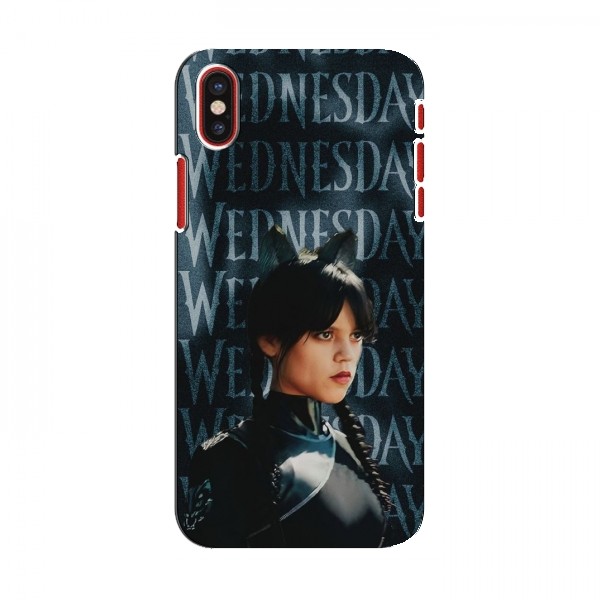 Чехлы Венсдей для iPhone X (AlphaPrint - wednesday)