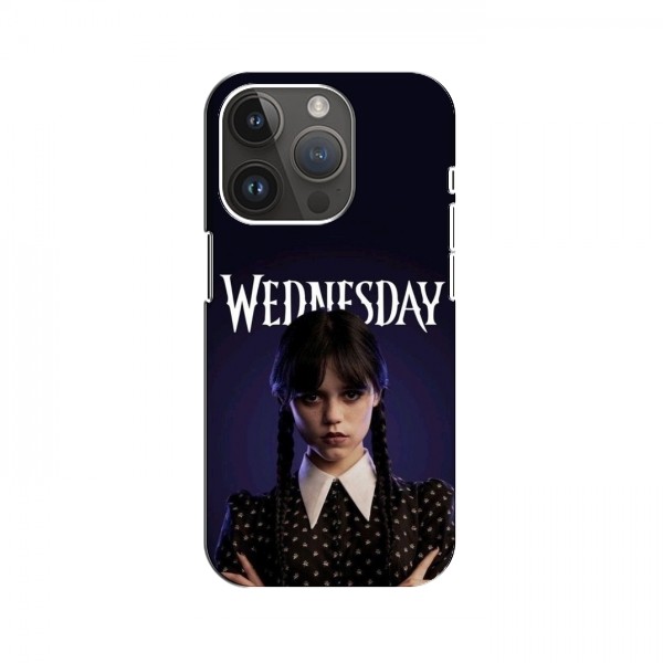 Чехлы Венсдей для iPhone 15 Pro Max (AlphaPrint - wednesday)