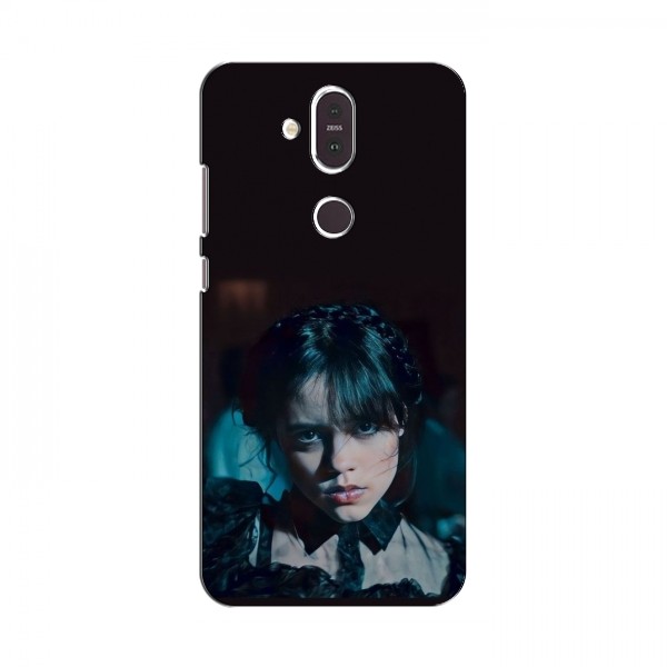 Чехлы Венсдей для Nokia 8.1 (AlphaPrint - wednesday)