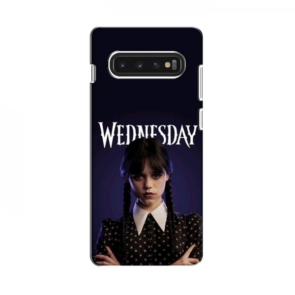 Чехлы Венсдей для Samsung S10 (AlphaPrint - wednesday)