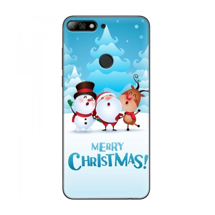 Рождественские Чехлы для Huawei Honor 7C Pro (VPrint)