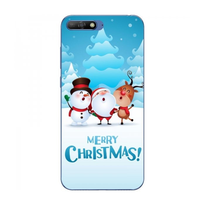 Рождественские Чехлы для Huawei Y6 2018 (VPrint)