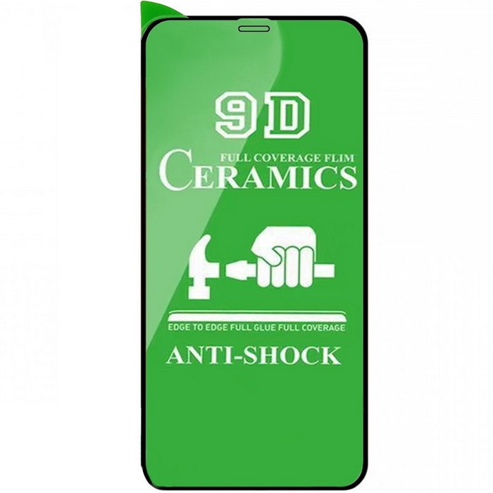 Защитная пленка Ceramics 9D (без упак.) для Apple iPhone 12 Pro / 12 (6.1")