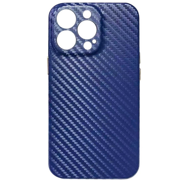 Кожаный чехол Leather Case Carbon series для Apple iPhone 13 Pro (6.1")