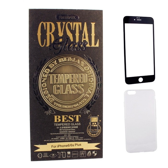 Подарочный набор Remax Crystal Set для iPhone 6+/ 6s+ (чехол + стекло)
