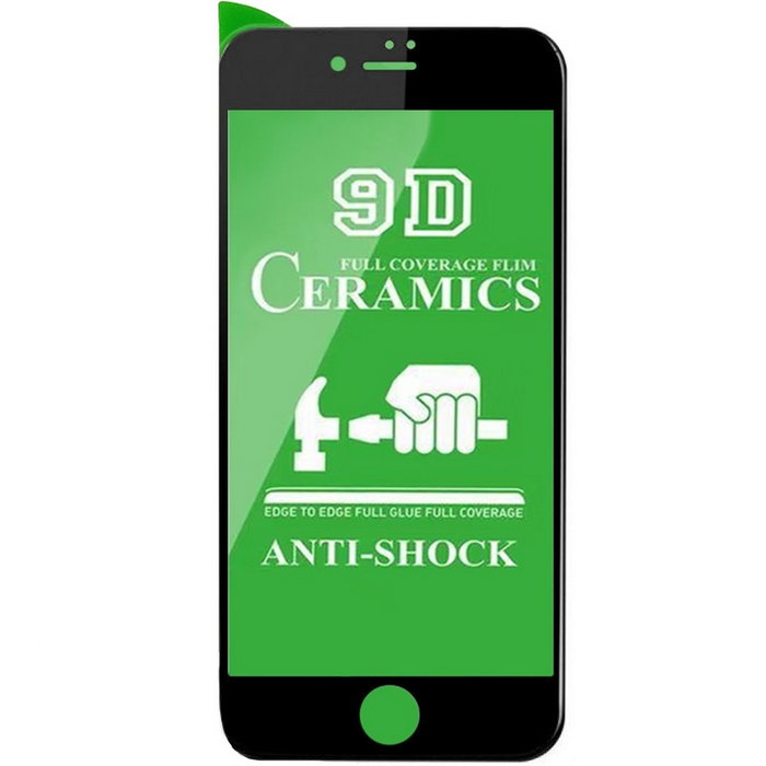 Защитная пленка Ceramics 9D (без упак.) для Apple iPhone 7 plus / 8 plus (5.5")