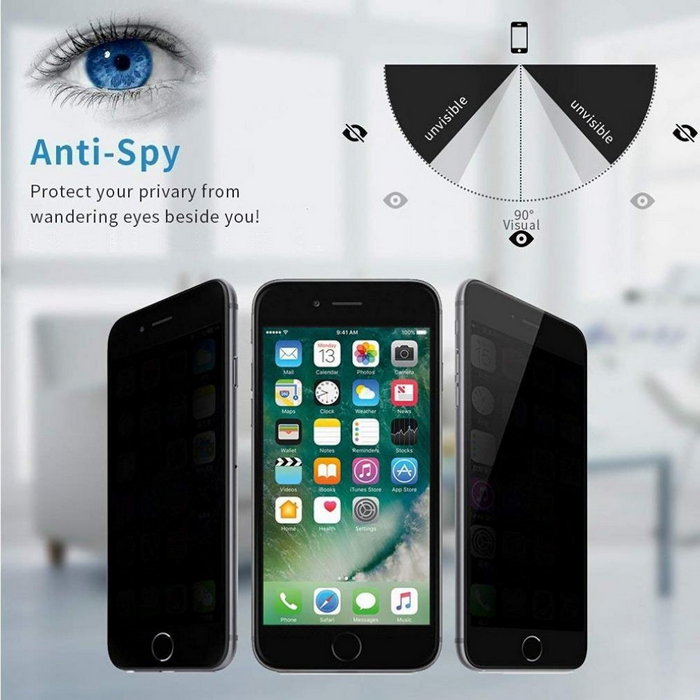 Защитное стекло Privacy 5D (full glue) (тех.пак) для Apple iPhone 11 Pro / X / XS (5.8")