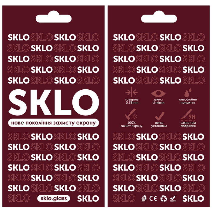 Защитное стекло SKLO 3D (full glue) для Apple iPhone 11 Pro / X / XS (5.8")