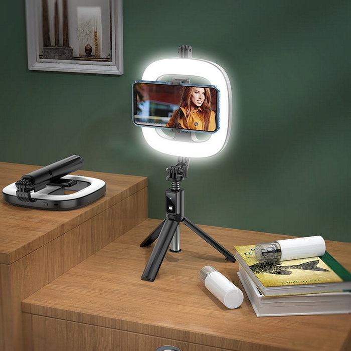 Кольцевая лампа с держателем Hoco LV03 Plus
