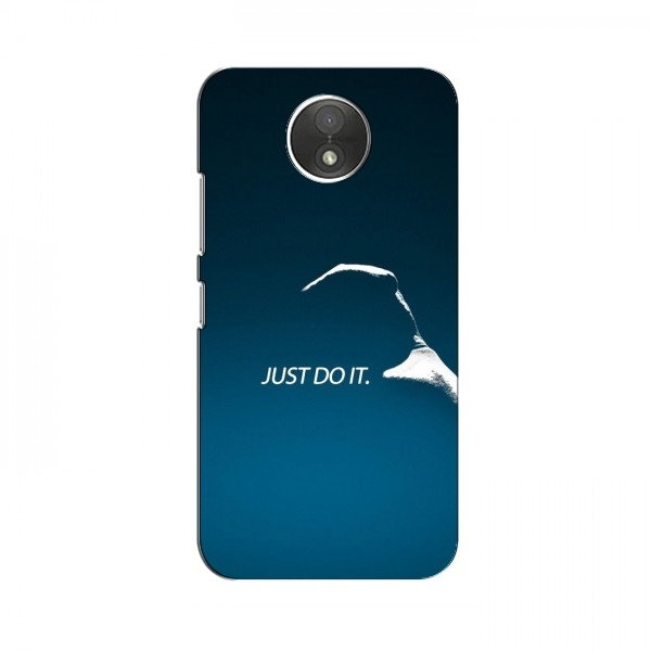 Чехол с принтом Найк для Motorola Moto C XT1750 (AlphaPrint)
