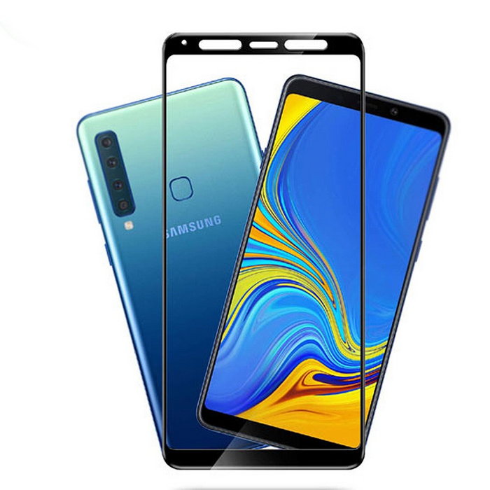 Защитное стекло Premium на весь экран для Samsung Galaxy A9-2018