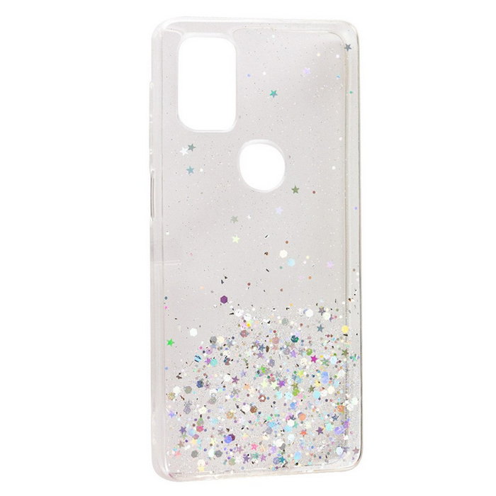 Чехол Fashion Case - Star Glitter для Samsung A21, бампер со звездами