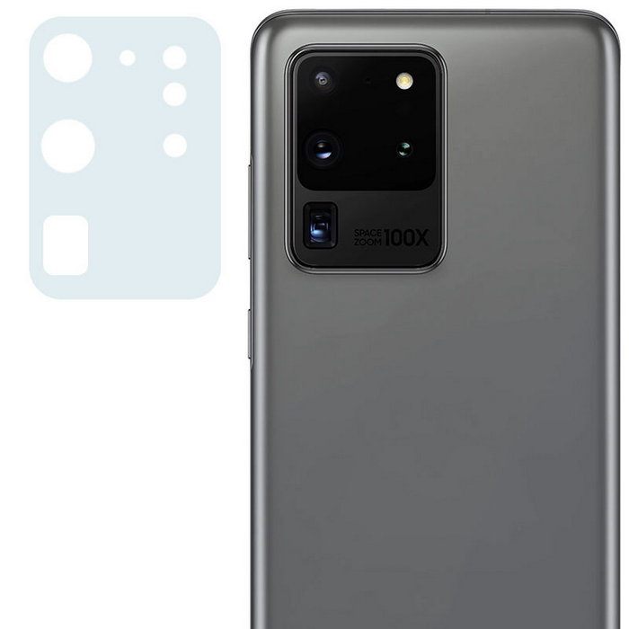 Гибкое защитное стекло 0.18mm на камеру (тех.пак) для Samsung Galaxy S20 Ultra