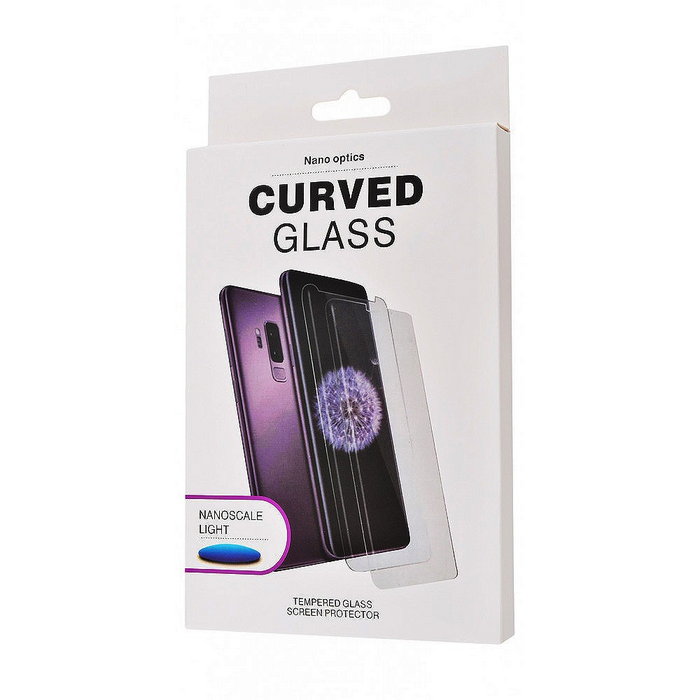 Защитное 3D стекло CURVED Glass с УФ лампой для Samsung Galaxy S20