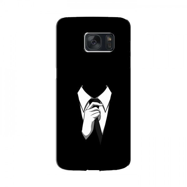 Чехол с принтом (на черном) для Samsung S7, Galaxy S7, G930 (AlphaPrint)