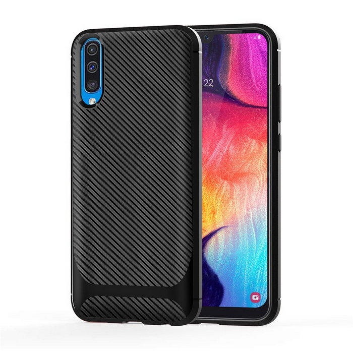 Чехол для Xiaomi Mi 9 (текстура карбона)