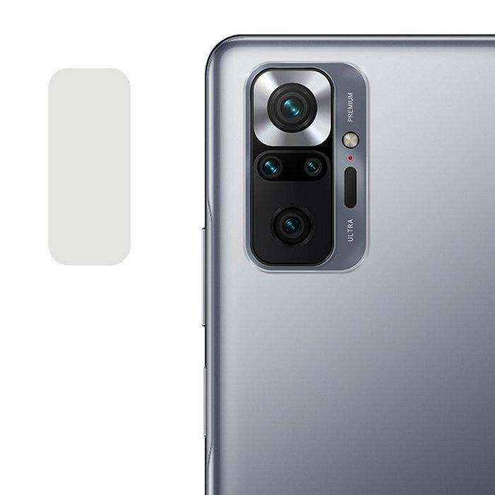 Гибкое защитное стекло 0.18mm на камеру (тех.пак) для Xiaomi Redmi Note 10 / Note 10s