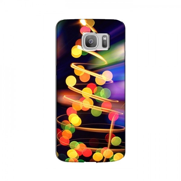 Новогодние Чехлы для Samsung S7 Еdge, G935 (VPrint)