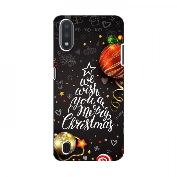 Рождественские Чехлы для Samsung Galaxy A01 (A015) (VPrint)