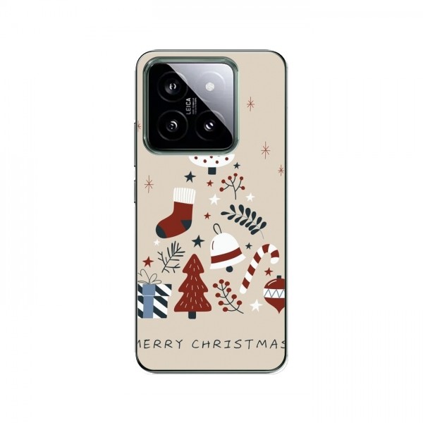 Рождественские, Праздничные Чехлы для Xiaomi 14 Pro