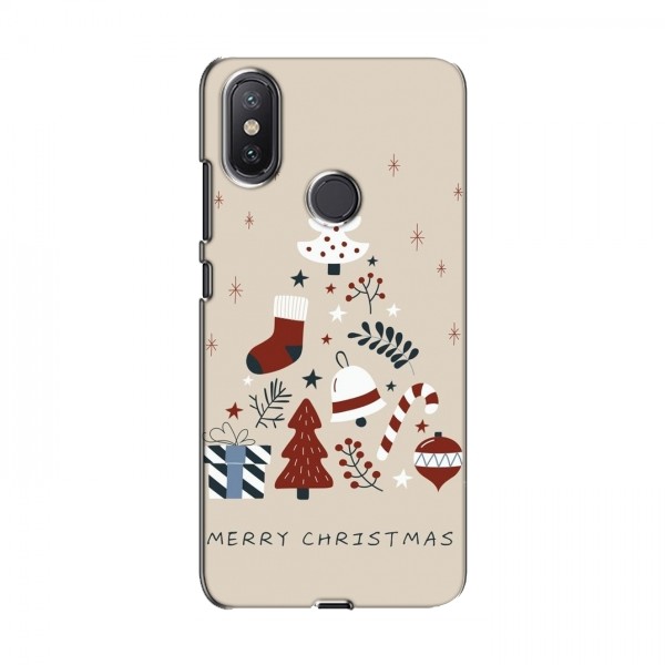 Рождественские, Праздничные Чехлы для Xiaomi Mi A2 Lite