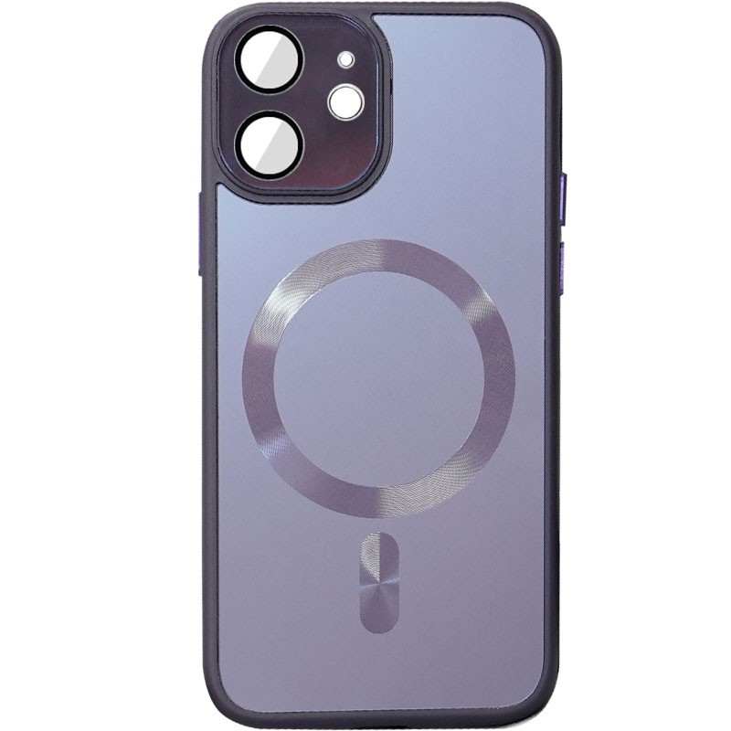Чехол TPU+Glass Sapphire Midnight with MagSafe для Apple iPhone 14 (6.1")