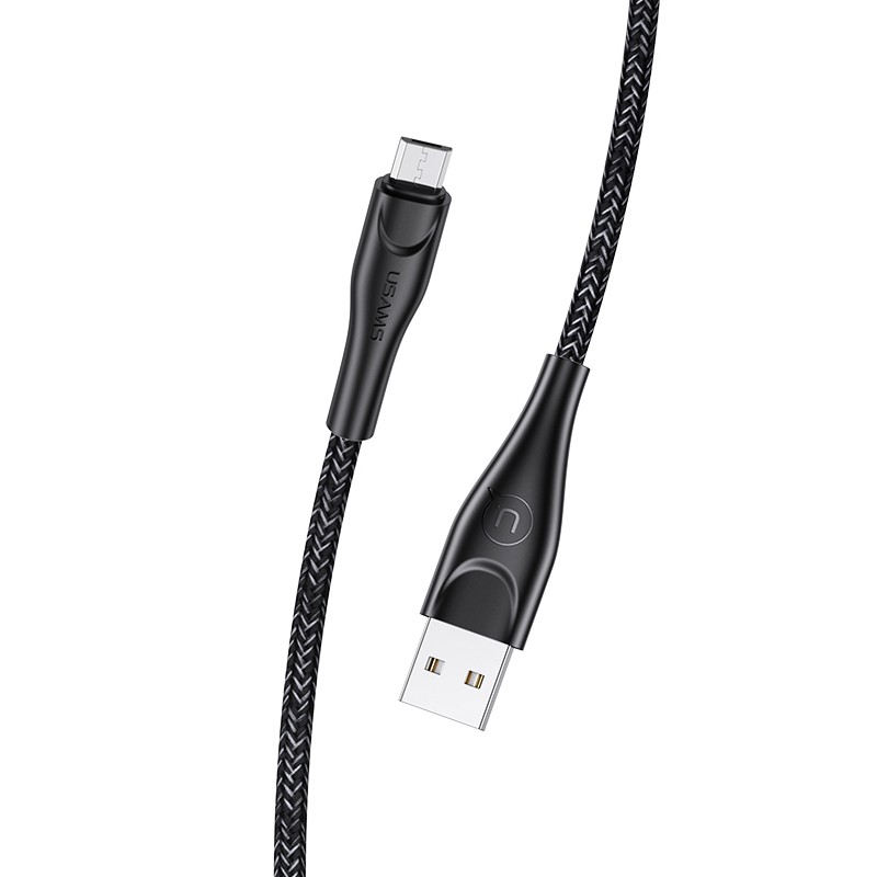 Дата кабель Usams US-SJ393 U41 Micro Braided Data and Charging Cable 1m
