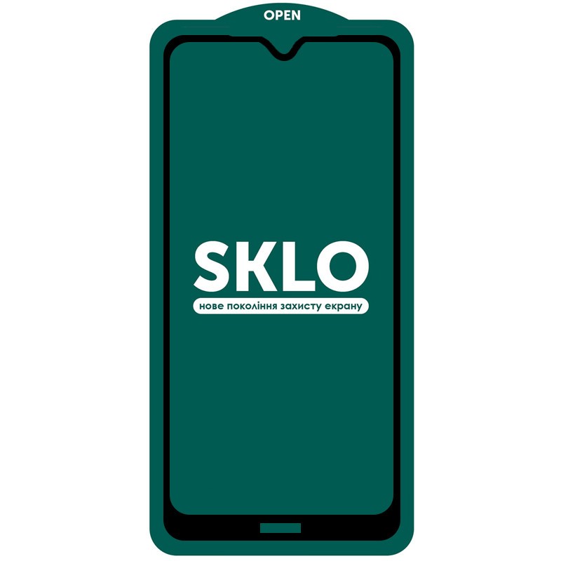 Защитное стекло SKLO 5D (тех.пак) для Xiaomi Redmi Note 8 / Note 8 2021
