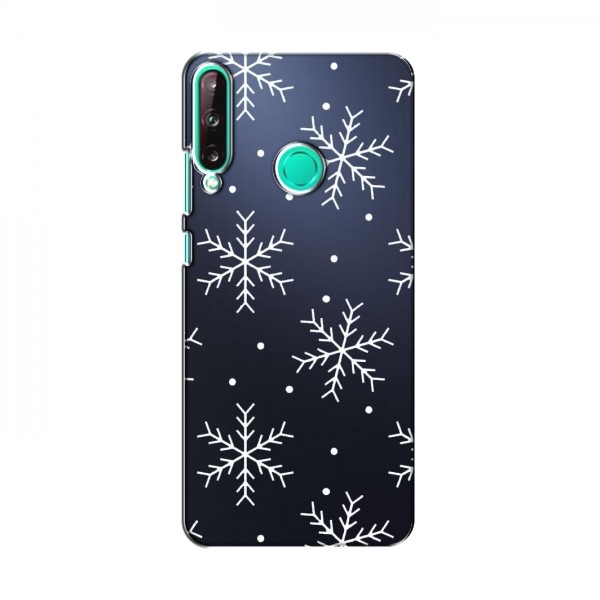 Зимние Чехлы для Huawei P40 Lite e - прозрачный фон