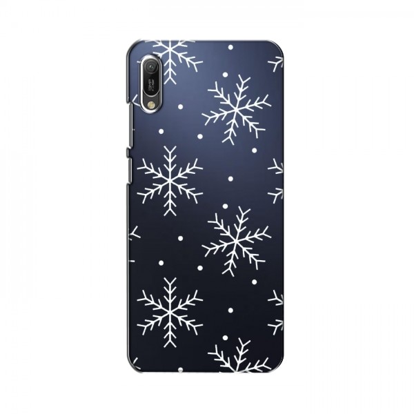 Зимние Чехлы для Huawei Y6 2019 - прозрачный фон