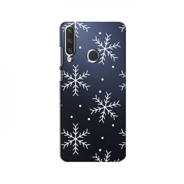 Зимние Чехлы для Huawei Y6p - прозрачный фон