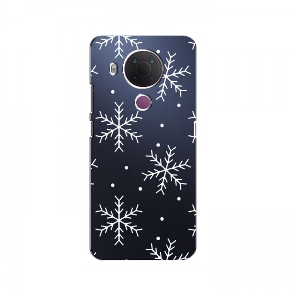 Зимние Чехлы для Nokia 5.4 - прозрачный фон