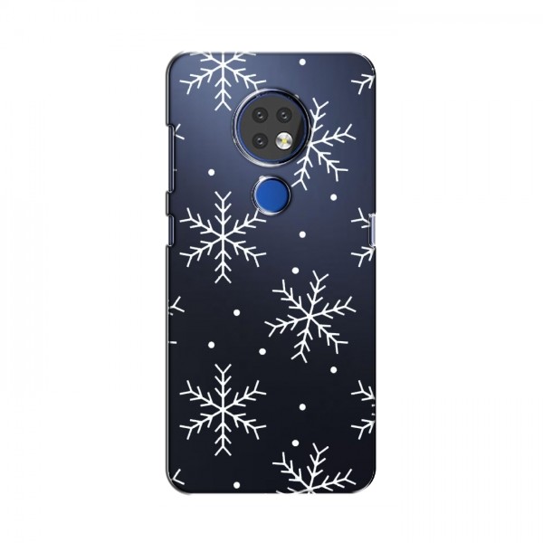 Зимние Чехлы для Nokia 7.2 - прозрачный фон