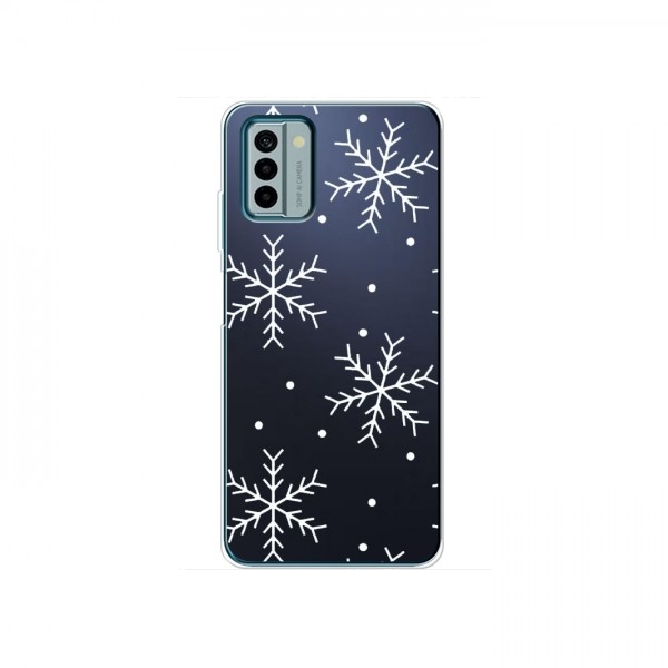 Зимние Чехлы для Nokia G22 - прозрачный фон