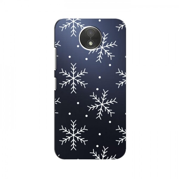 Зимние Чехлы для Motorola MOTO C XT1750 - прозрачный фон