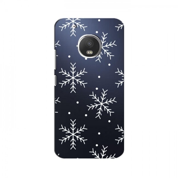 Зимние Чехлы для Motorola MOTO G5 Plus - прозрачный фон