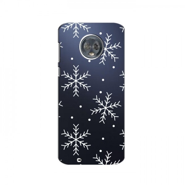 Зимние Чехлы для Motorola MOTO G6 Plus - прозрачный фон