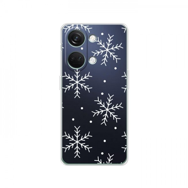 Зимние Чехлы для OnePlus Nord 3 5G - прозрачный фон