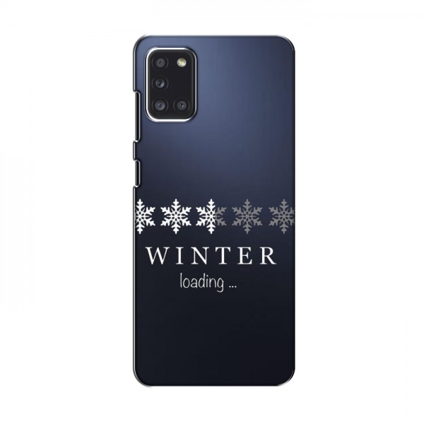 Зимние Чехлы для Samsung Galaxy A31 (A315) - прозрачный фон