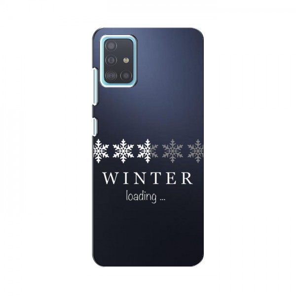 Зимние Чехлы для Samsung Galaxy A51 (A515) - прозрачный фон