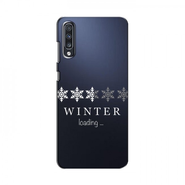 Зимние Чехлы для Samsung Galaxy A70 2019 (A705F) - прозрачный фон