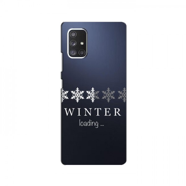 Зимние Чехлы для Samsung Galaxy A72 - прозрачный фон