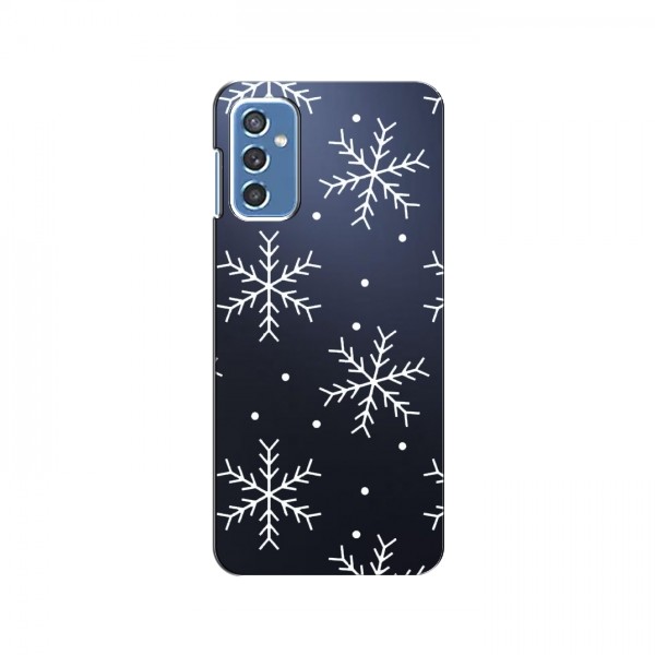 Зимние Чехлы для Samsung Galaxy M52 5G (M526) - прозрачный фон
