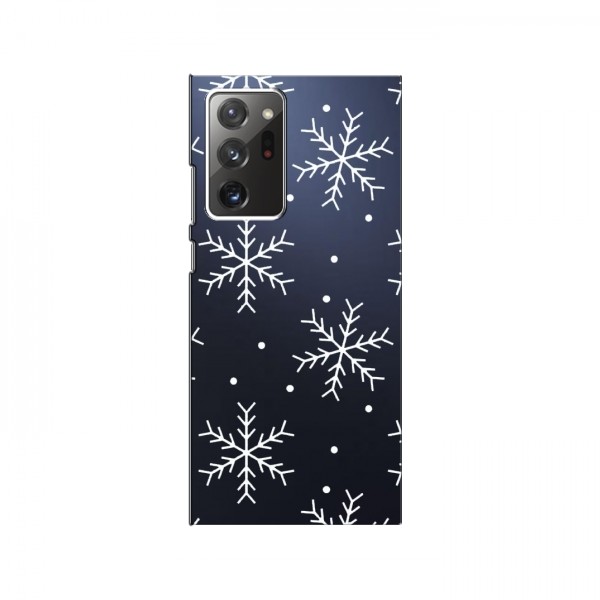 Зимние Чехлы для Samsung Galaxy Note 20 Ultra - прозрачный фон