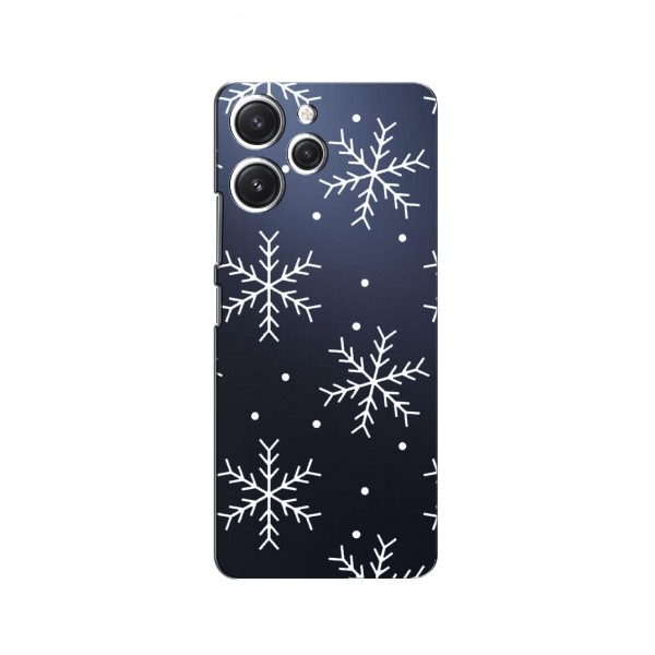 Зимние Чехлы для Xiaomi POCO М6 Pro (5G) - прозрачный фон