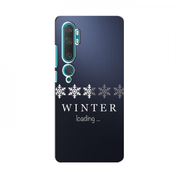 Зимние Чехлы для Xiaomi Mi 10 - прозрачный фон